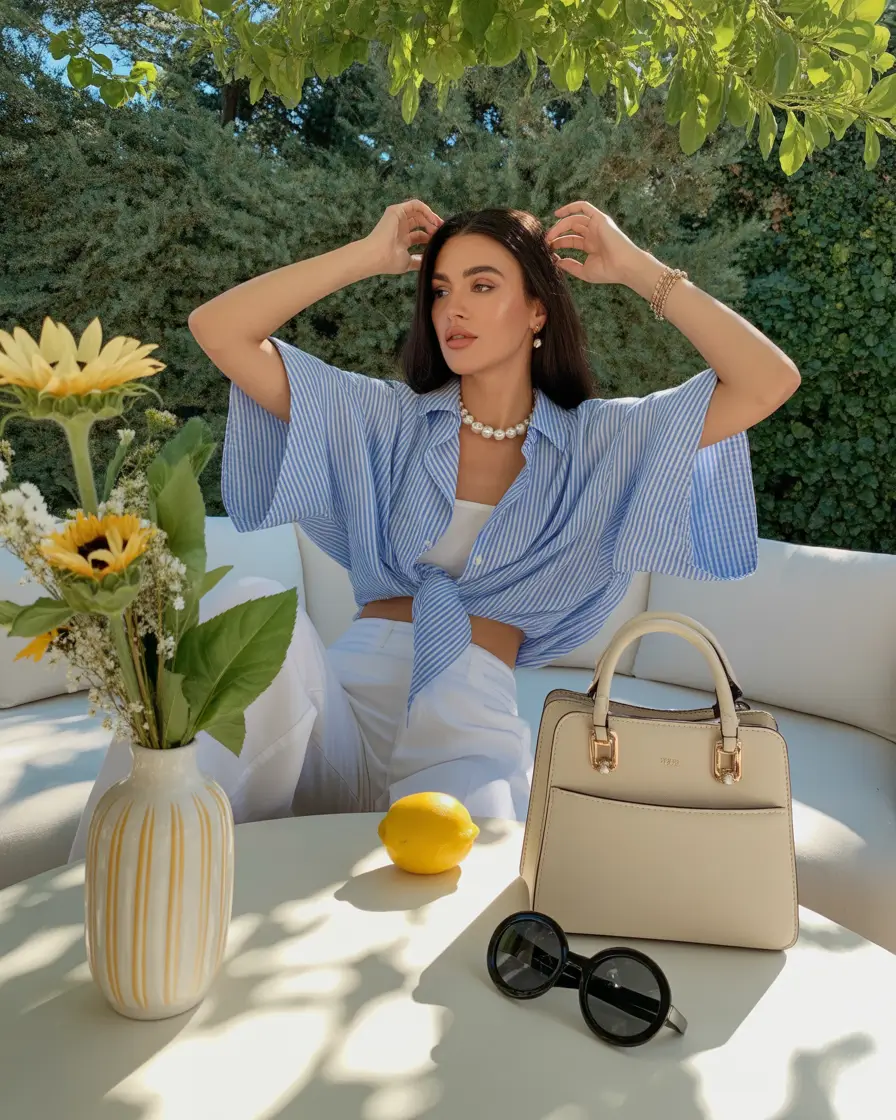 best holiday spring outfits 2026 ideas Striped Softness For Relaxed Garden Afternoons