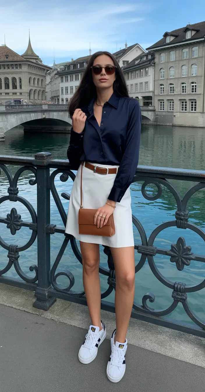 best holiday spring outfits 2026 ideas Navy And White Elegance For European Spring Strolls