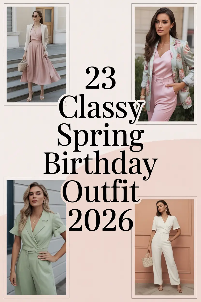 Classy Spring Birthday Outfit 2026 — Fresh Inspo for Elegant & Cute Spring Looks