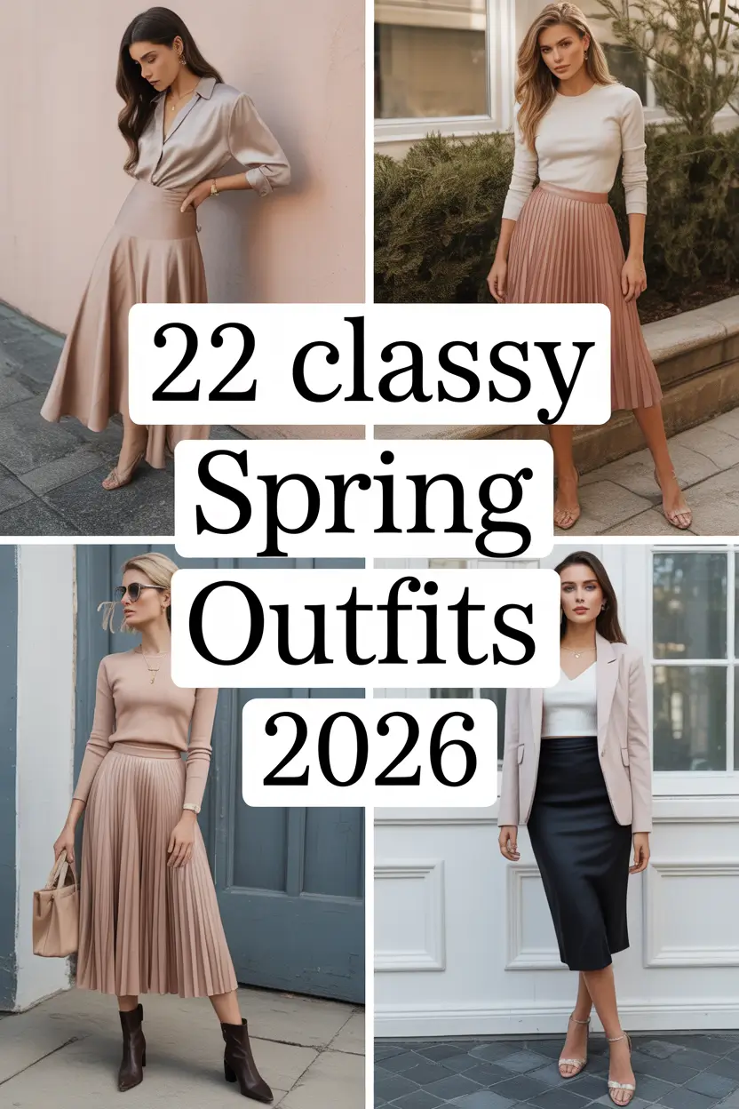 Classy Spring Skirt Outfits 2026: Fresh, Classy & Aesthetic Ideas for Women