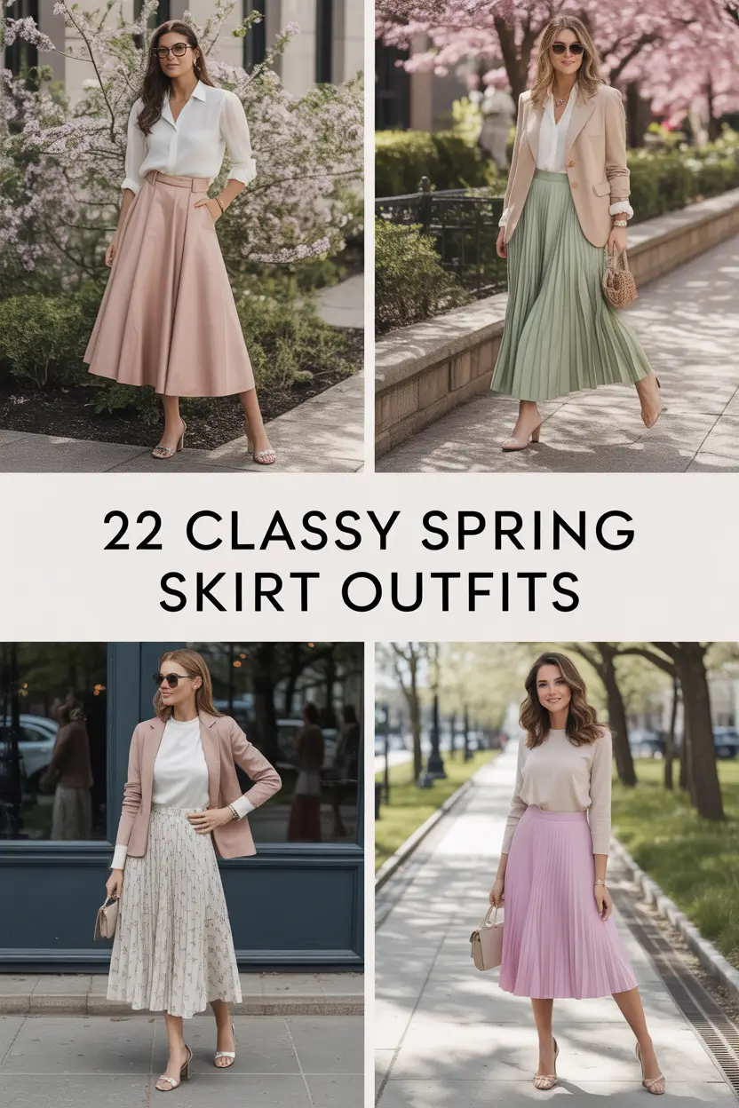Classy Spring Skirt Outfits 2026: Fresh, Classy & Aesthetic Ideas for Women