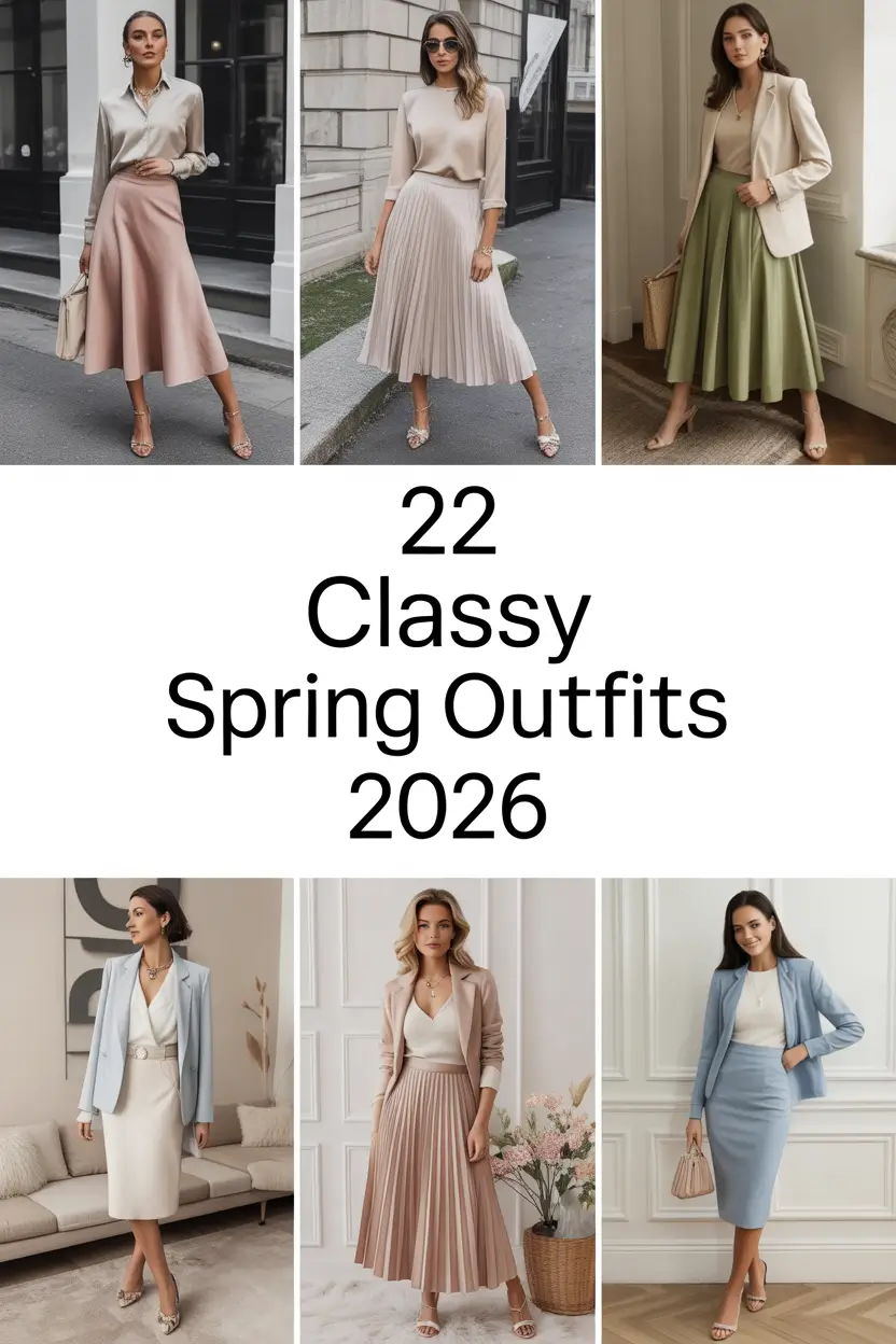 Classy Spring Skirt Outfits 2026: Fresh, Classy & Aesthetic Ideas for Women