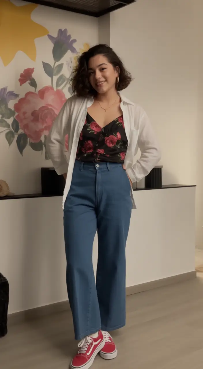 comfy casual spring outfits 2026 Floral charm meeting clean everyday staples