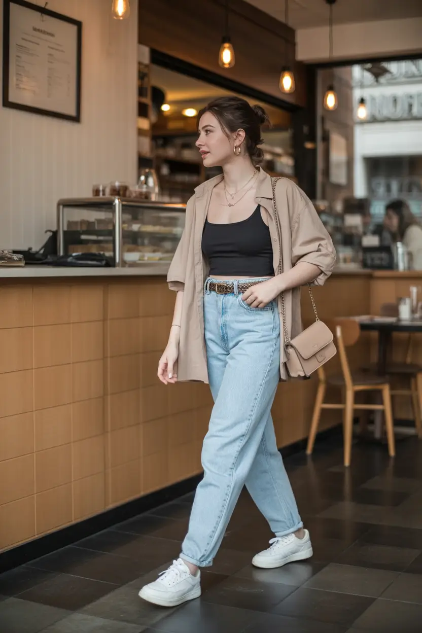 comfy casual spring outfits 2026 Warm neutrals creating everyday balance