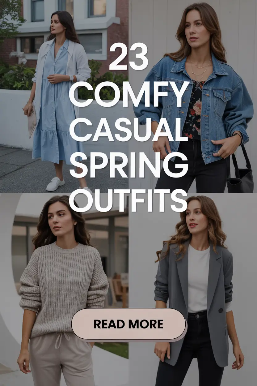 Comfy Casual Spring Outfits 2026: Fresh Aesthetic Ideas for the New Season