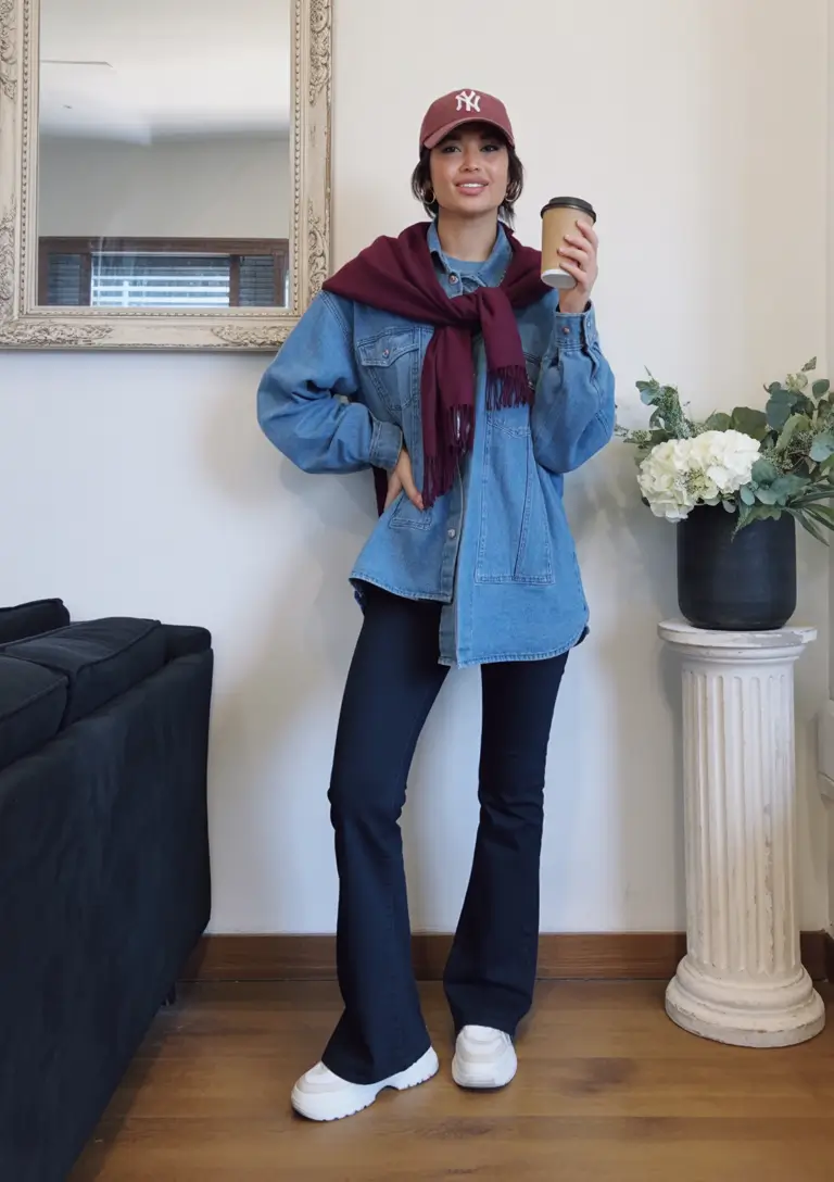 comfy spring outfits for relaxation 2026 Denim Layers for Sporty Calm on Busy Spring Mornings