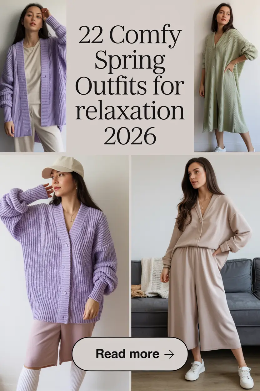 Comfy Spring Outfits for Relaxation 2026: Casual Looks & Fresh Inspo
