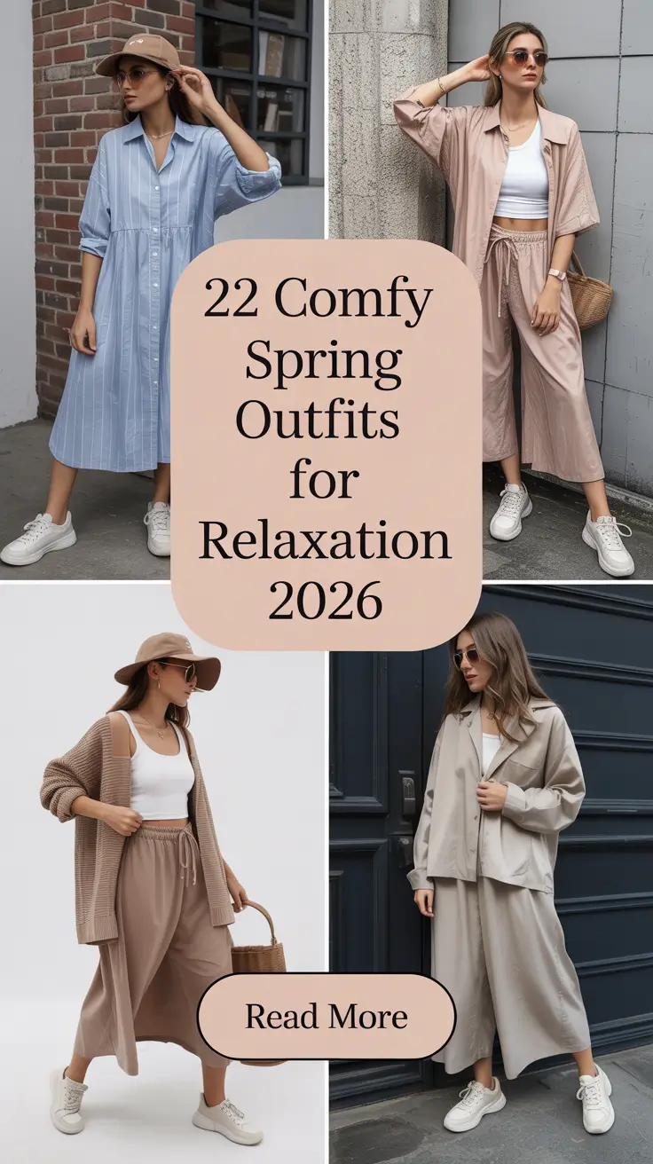 Comfy Spring Outfits for Relaxation 2026: Casual Looks & Fresh Inspo