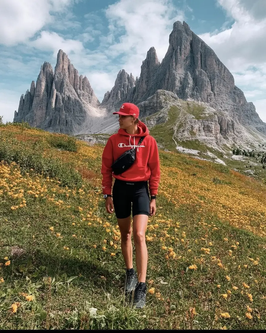 cute camping spring outfits 2026 Vibrant Red Trail Energy