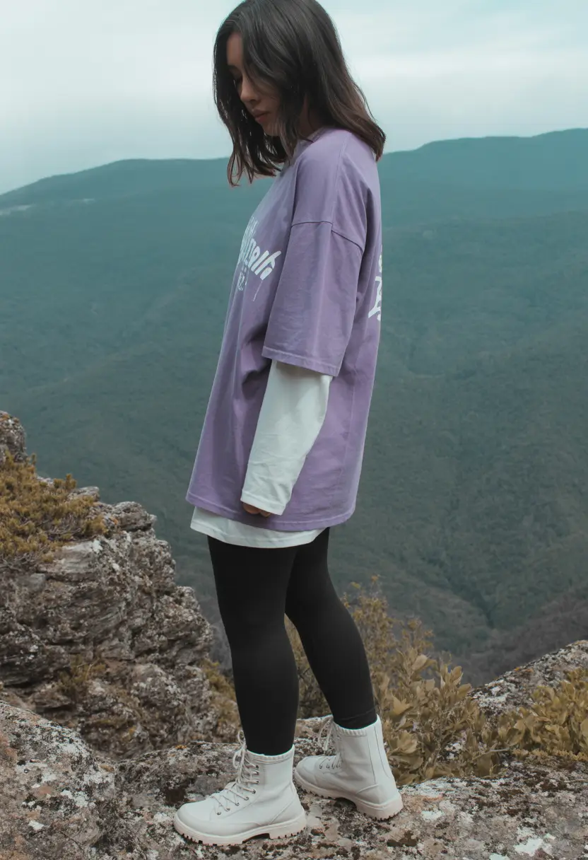 cute camping spring outfits 2026 Lavender Cliffside Layering
