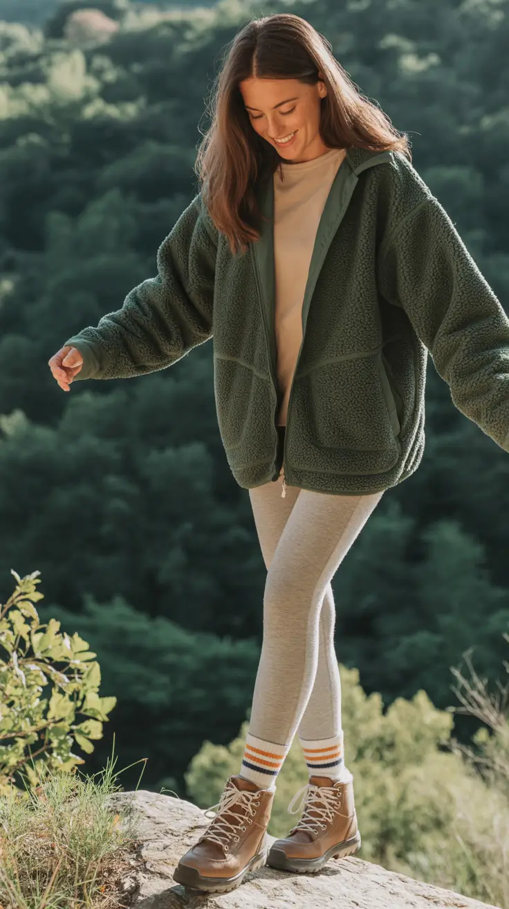 cute camping spring outfits 2026 Moss Valley Comfort Layers