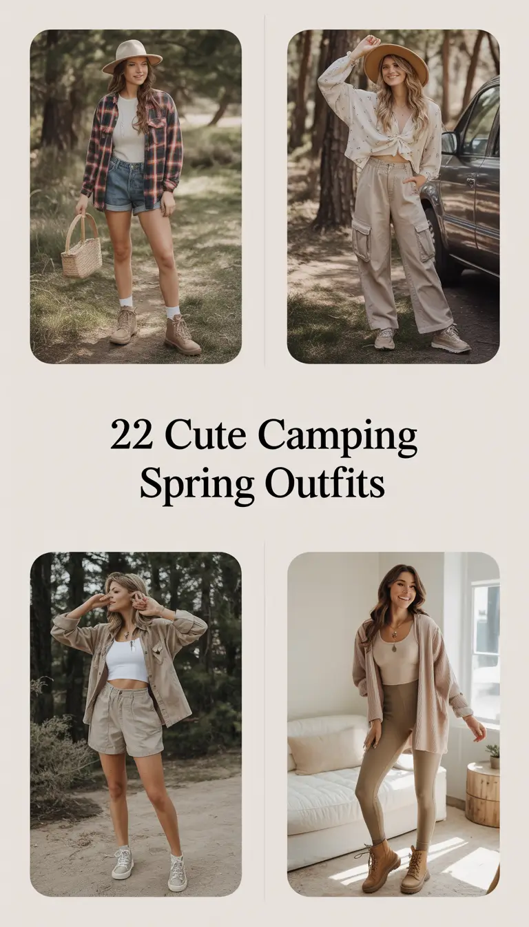 Cute Camping Spring Outfits 2026: Fresh & Casual Spring Camping Looks for Women