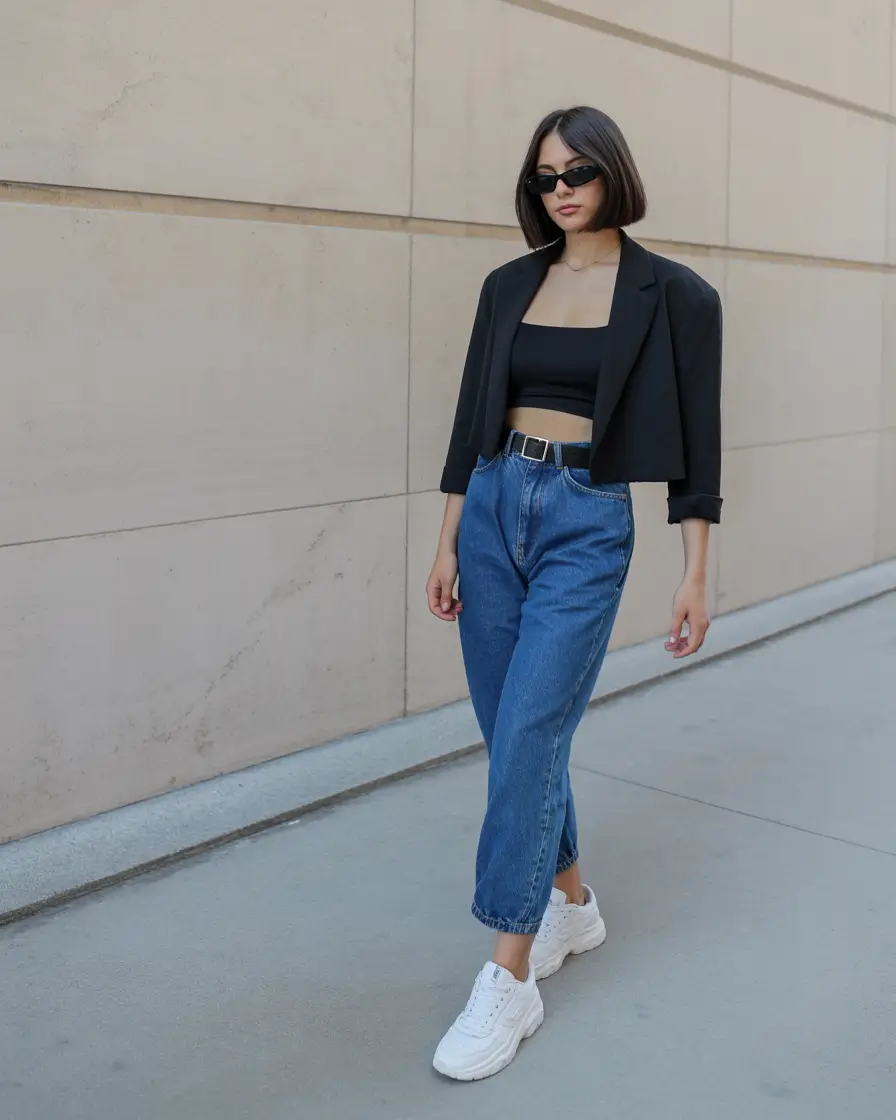 cute spring club outfits 2026 Casual Black and Denim with a Modern Edge