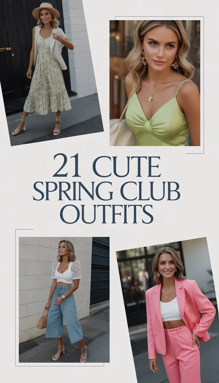 Cute Spring Club Outfits 2026: Fresh Night Aesthetic Ideas for Women