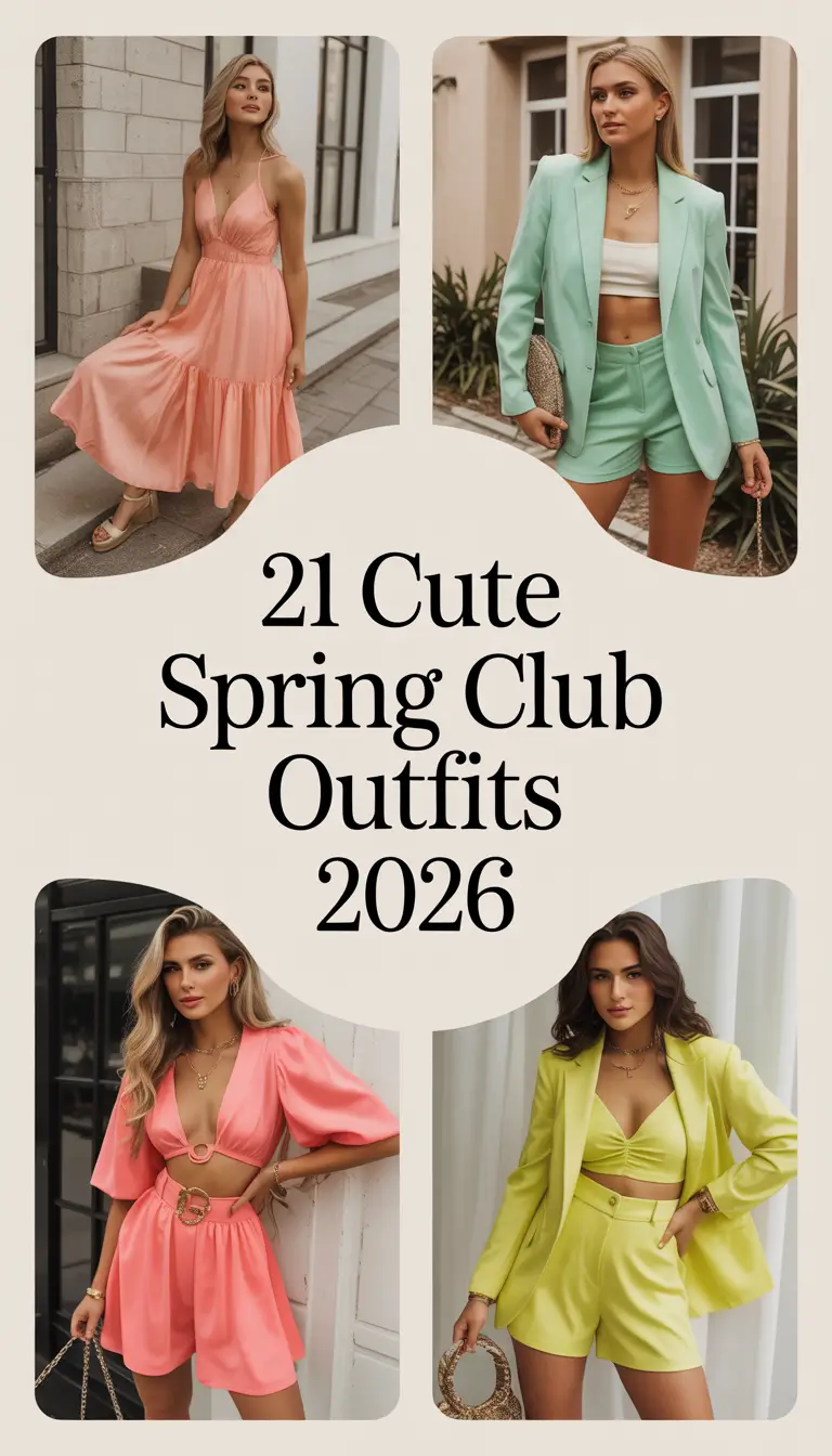 Cute Spring Club Outfits 2026: Fresh Night Aesthetic Ideas for Women