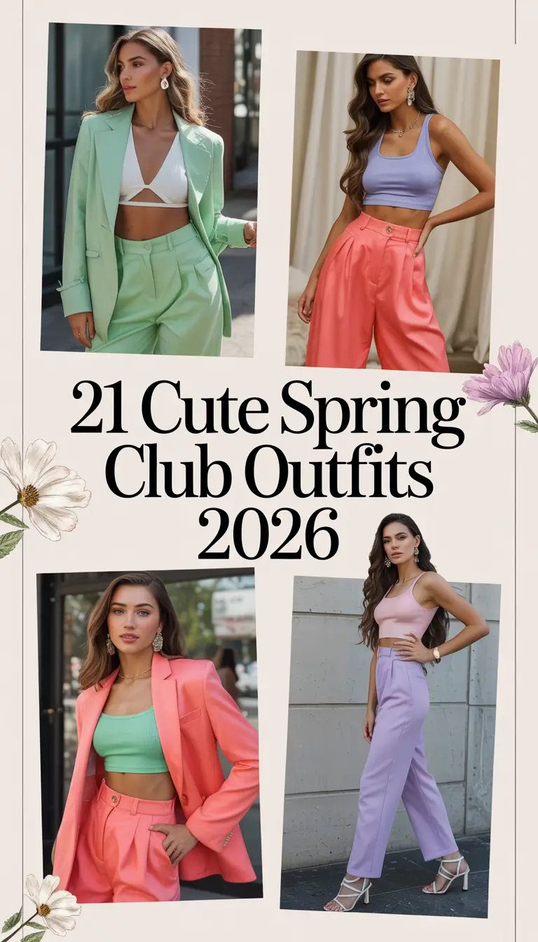 Cute Spring Club Outfits 2026: Fresh Night Aesthetic Ideas for Women