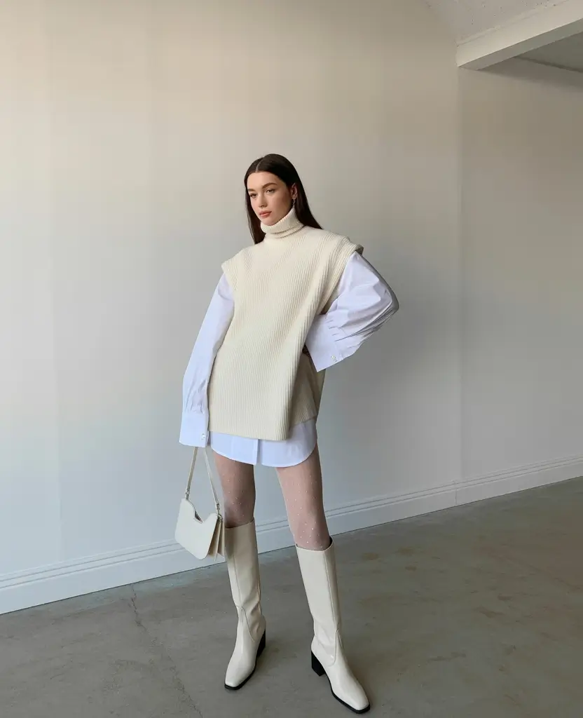 spring outfits women 2026 Minimalist Cream Tones with a Modern Spring Silhouette