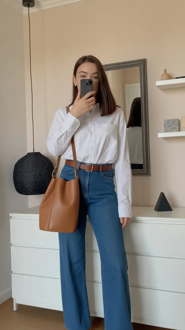 spring outfits women 2026 Clean Shirt Classics with a Modern Spring Ease