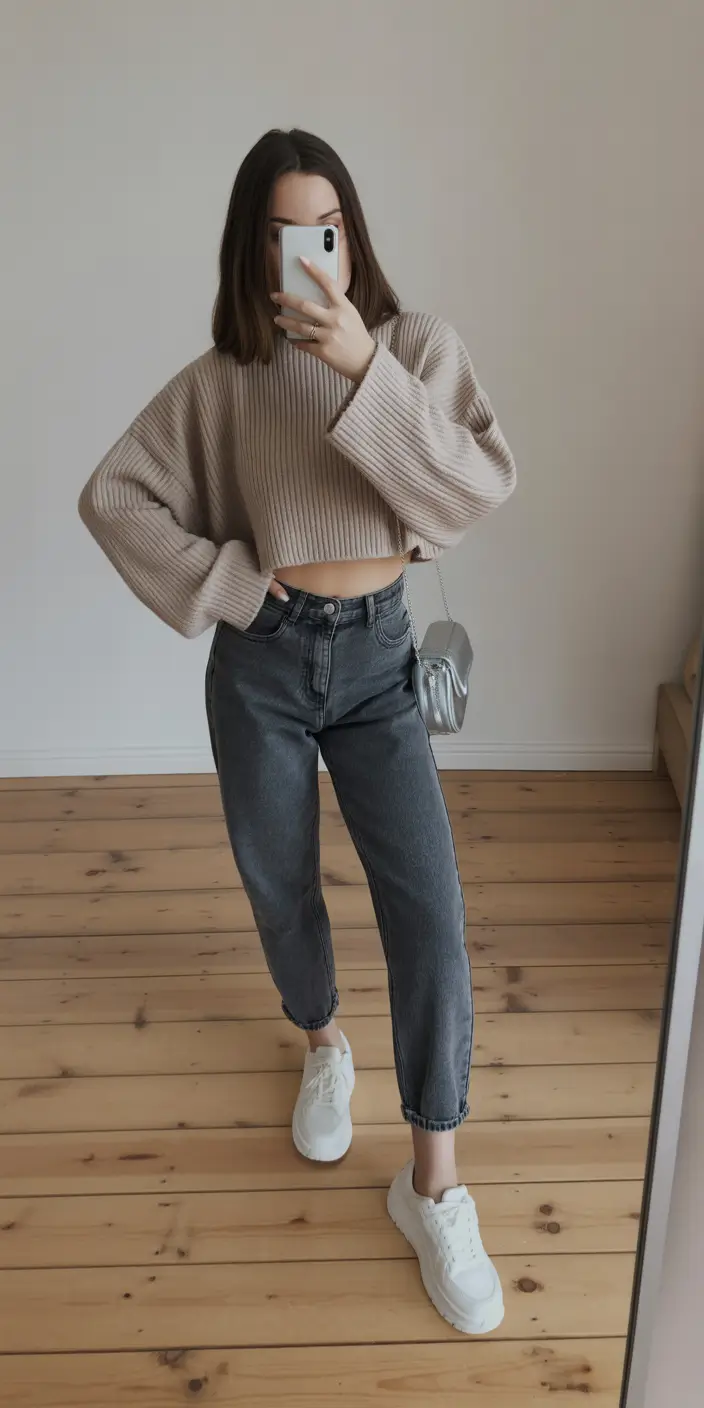 spring outfits women 2026 Soft Knit Comfort with a Casual Spring Mood