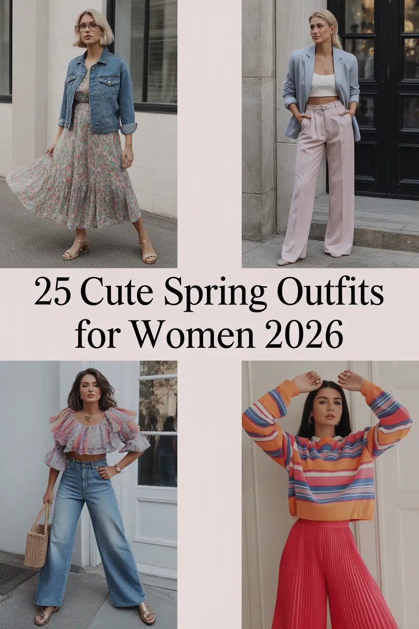 Cute Spring Outfits for Women 2026 – Fresh Everyday Looks for the New Season