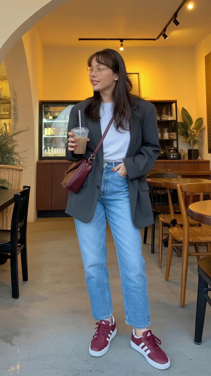 effortless spring basic outfits 2026 Soft Layers With a Casual Coffee Run Energy