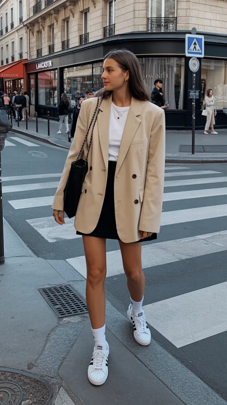 effortless spring basic outfits 2026 Urban Neutrals With a Chic Weekend Twist