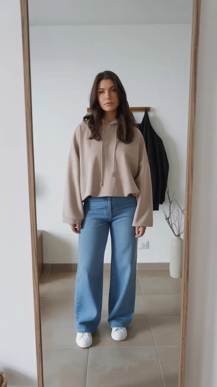 essential airport spring outfits 2026 Relaxed Denim With Soft Spring Volume