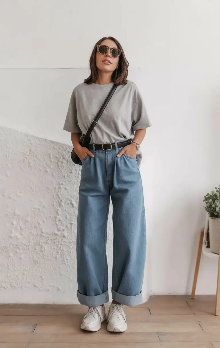 essential airport spring outfits 2026 Relaxed Spring Denim With Soft Neutrals