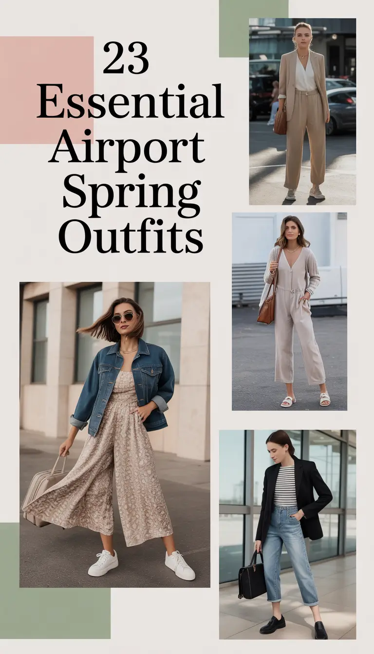 Essential Airport Spring Outfits 2026: Chic & Comfy Travel Looks for Women