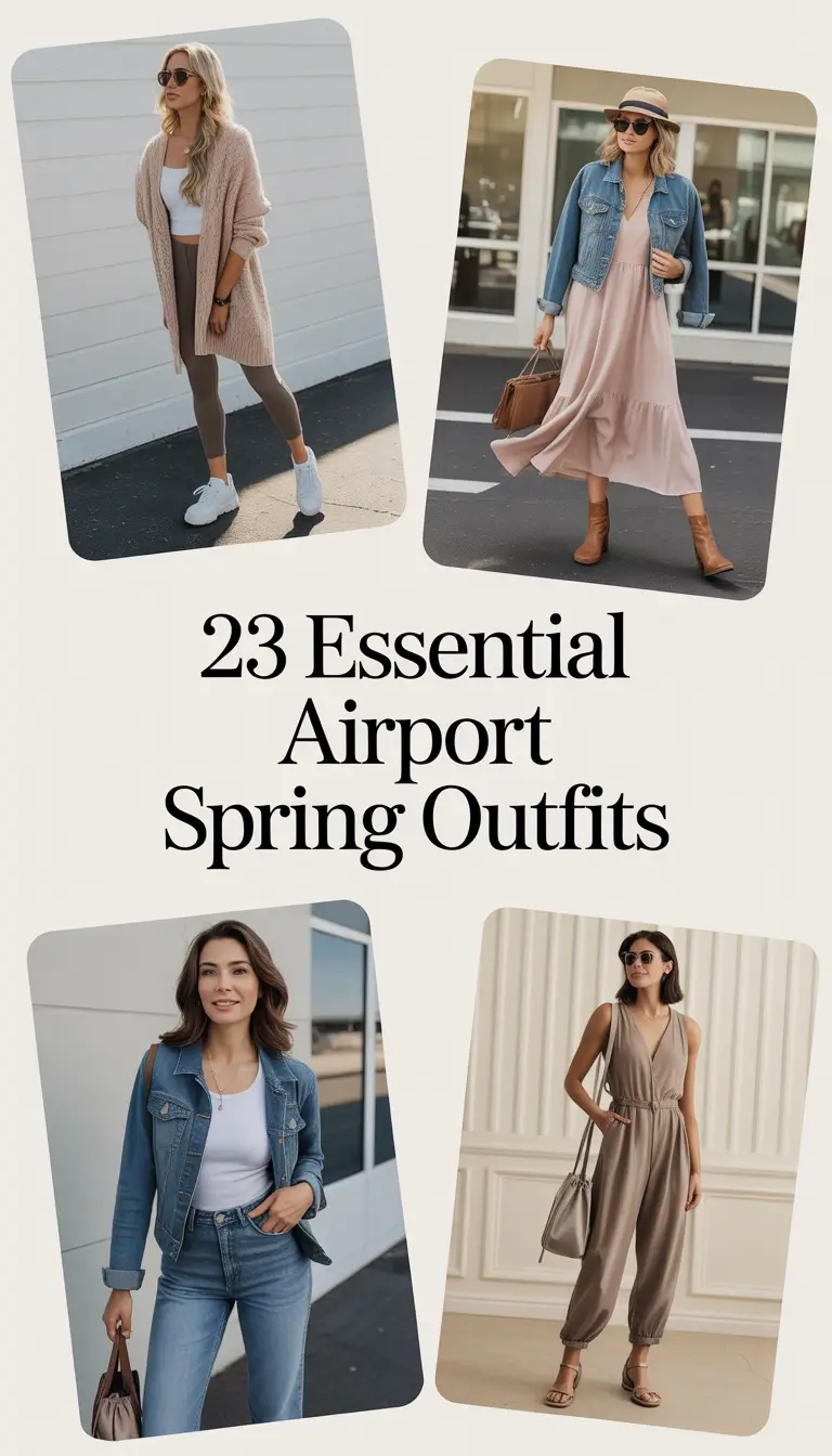 Essential Airport Spring Outfits 2026: Chic & Comfy Travel Looks for Women
