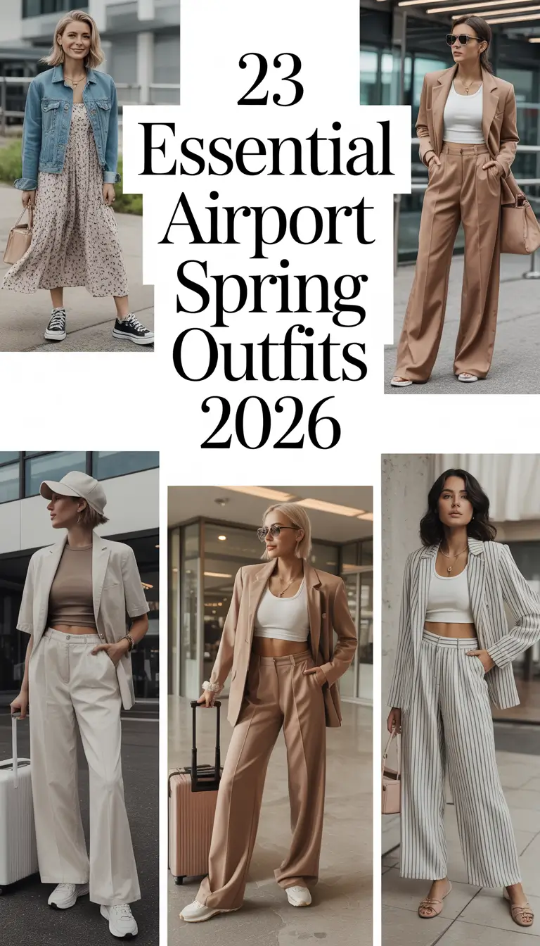 Essential Airport Spring Outfits 2026: Chic & Comfy Travel Looks for Women