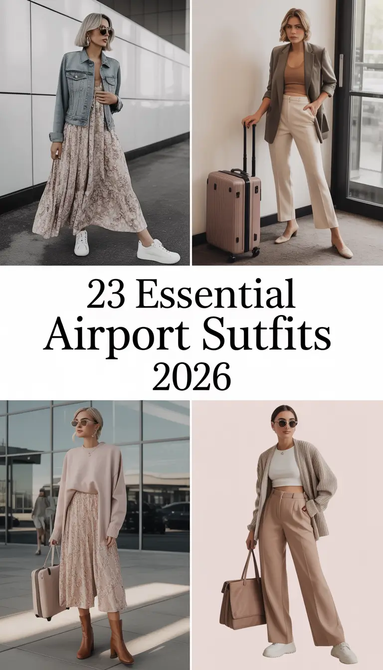 Essential Airport Spring Outfits 2026: Chic & Comfy Travel Looks for Women
