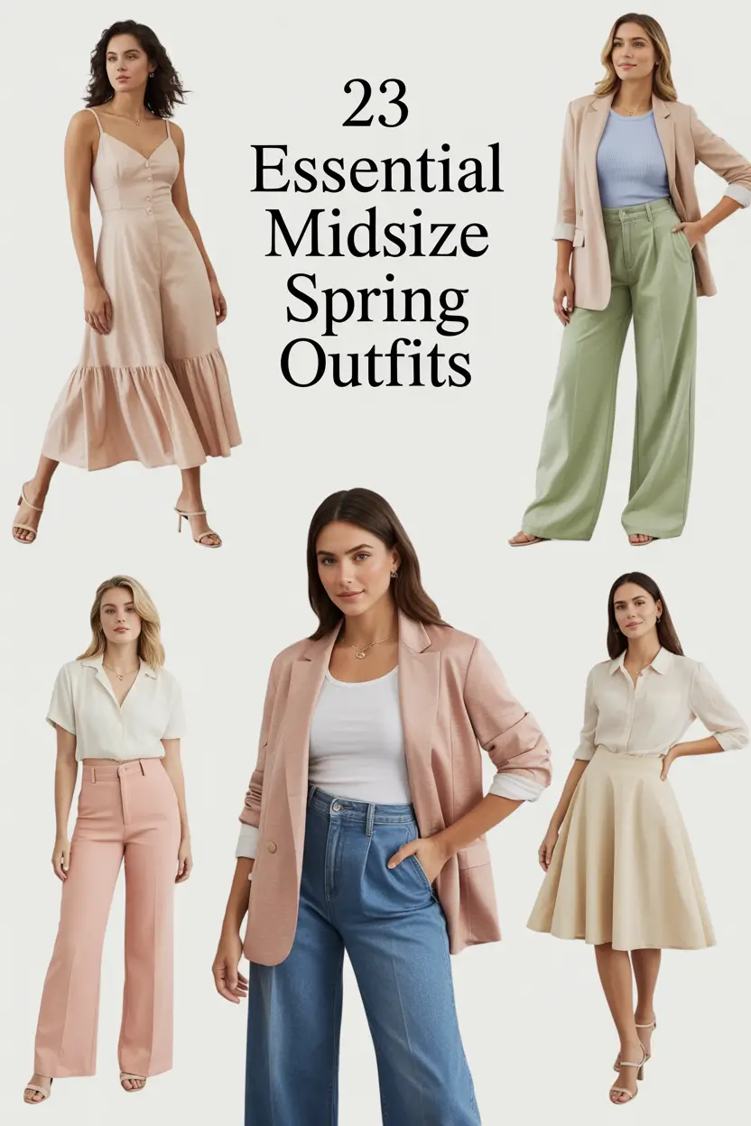 Essential Midsize Spring Outfits 2026: Fresh Casual Looks for the New Season