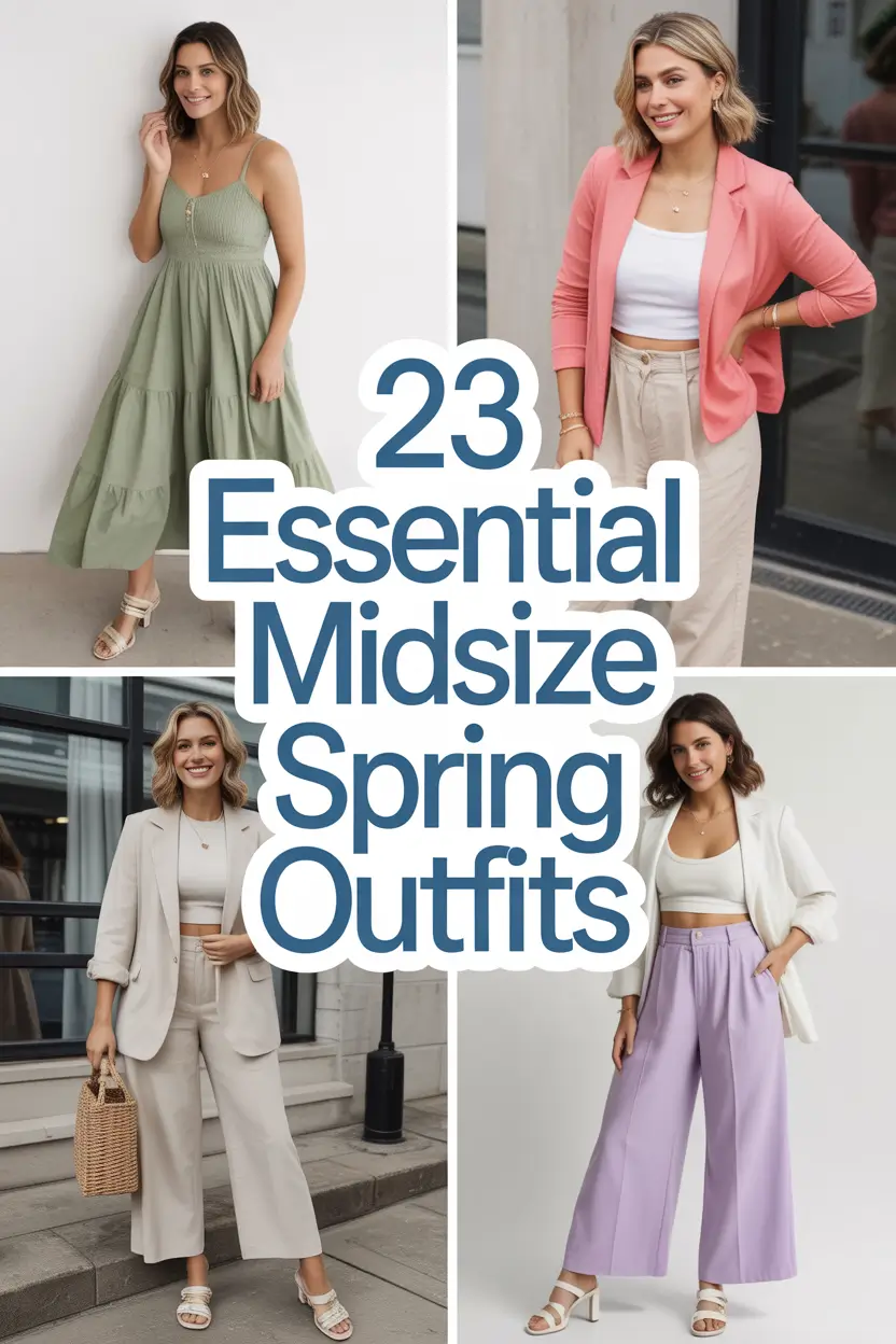 Essential Midsize Spring Outfits 2026: Fresh Casual Looks for the New Season