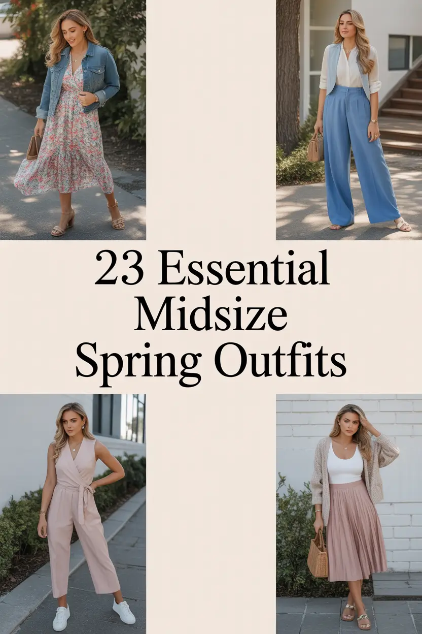 Essential Midsize Spring Outfits 2026: Fresh Casual Looks for the New Season