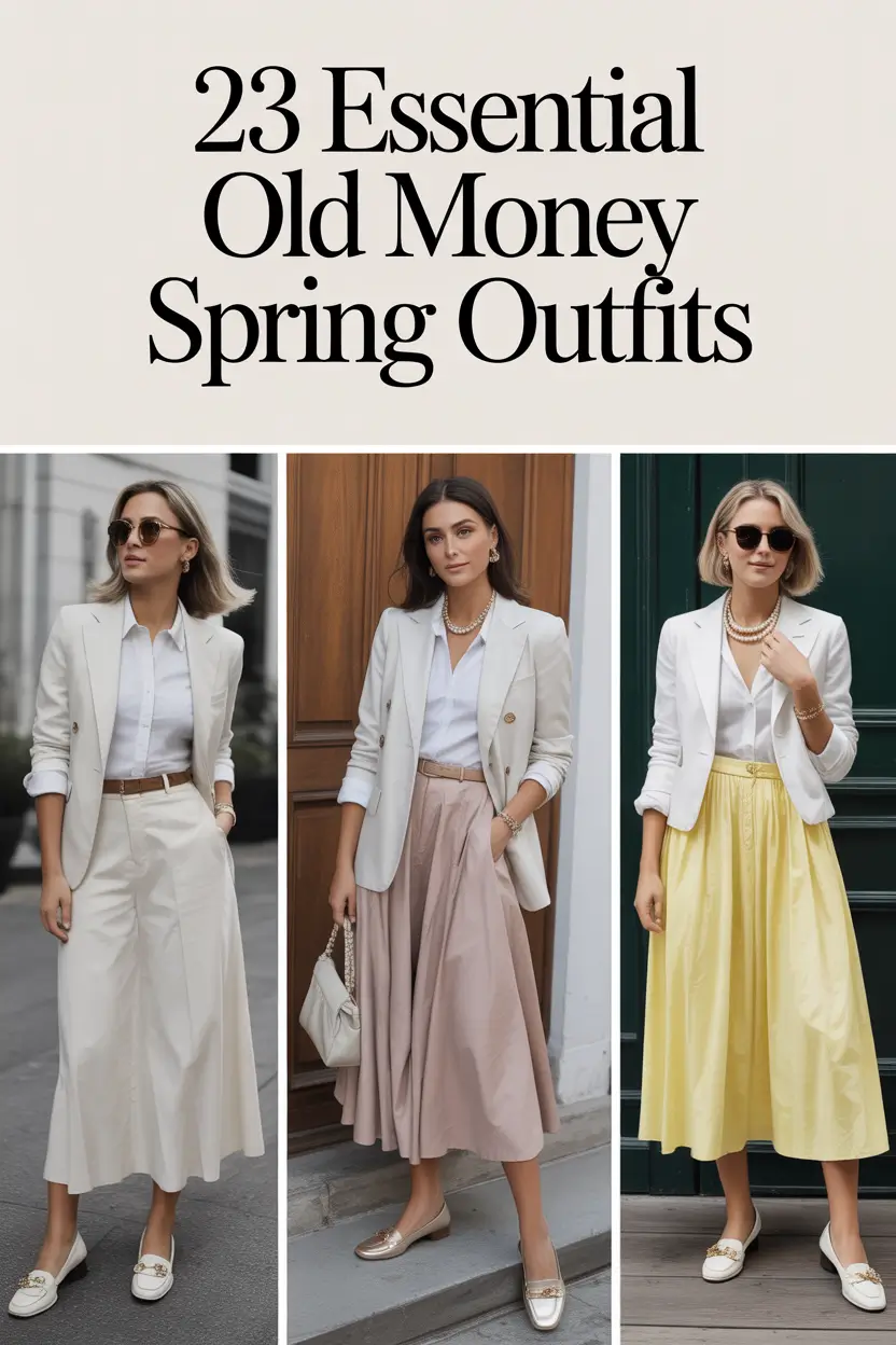 Essential Old Money Spring Outfits 2026: Chic Capsule Ideas for Women