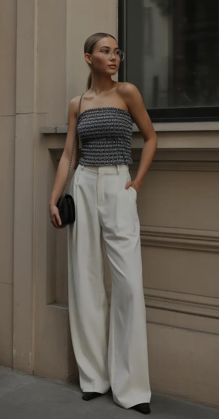 essential old money spring outfits 2026 Structured Peplum and Pleated Skirt for a Polished Spring Silhouette