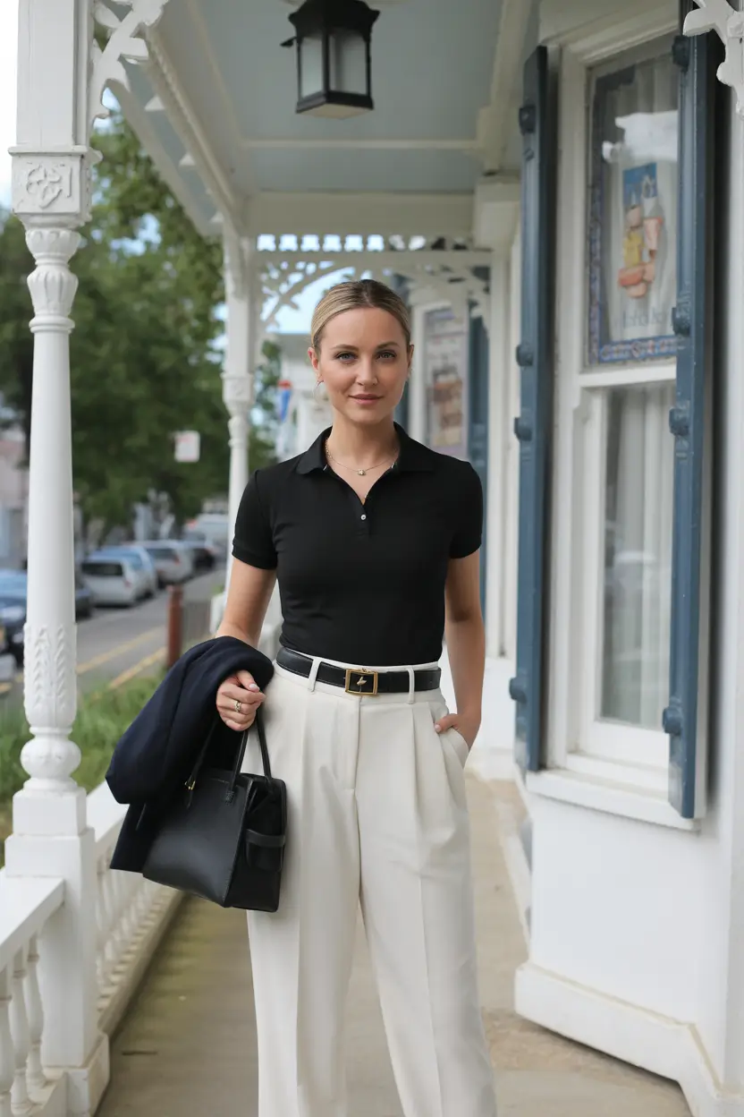 essential old money spring outfits 2026 Classic Black Blazer with Light Denim for Modern Spring Coolness