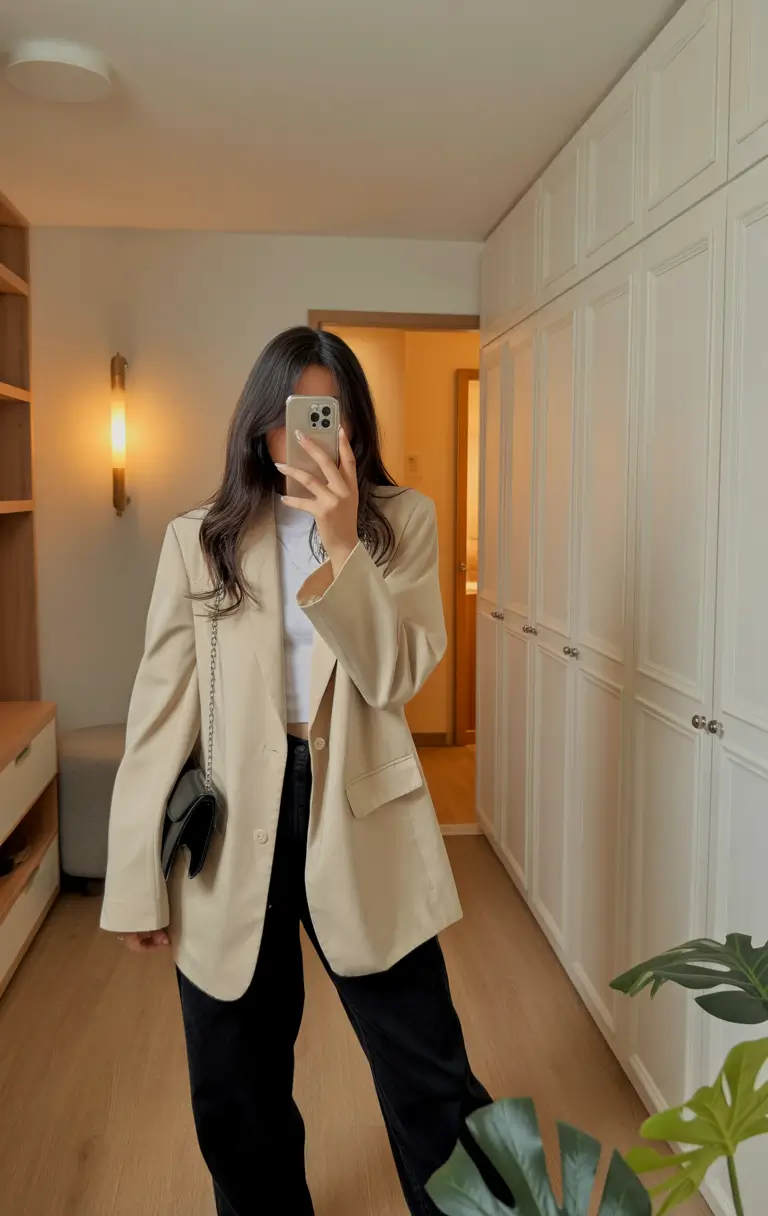 essential spring business casual outfits 2026 Light Blazer Confidence for Transitional Spring Days