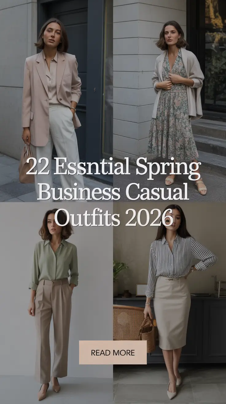 Essential Spring Business Casual Outfits 2026: Fresh, Cute & Trendy Ideas for Women’s Workwear