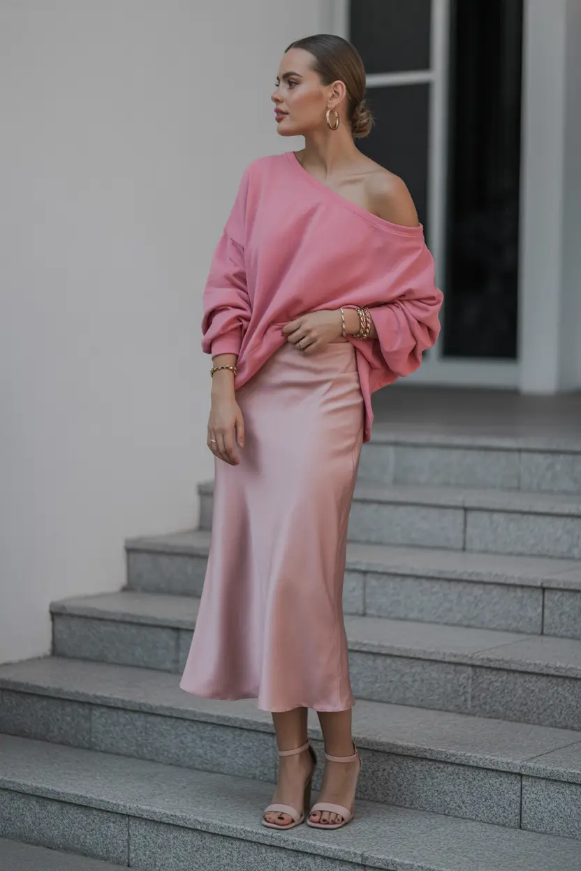 essential spring capsule wardrobe 2026 Monochrome Pinks With Soft Movement