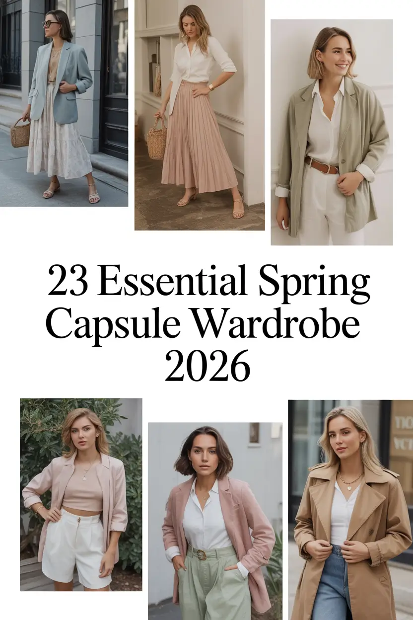Essential Spring Capsule Wardrobe 2026: Fresh, Light & European-Inspired Outfits for Everyday Style