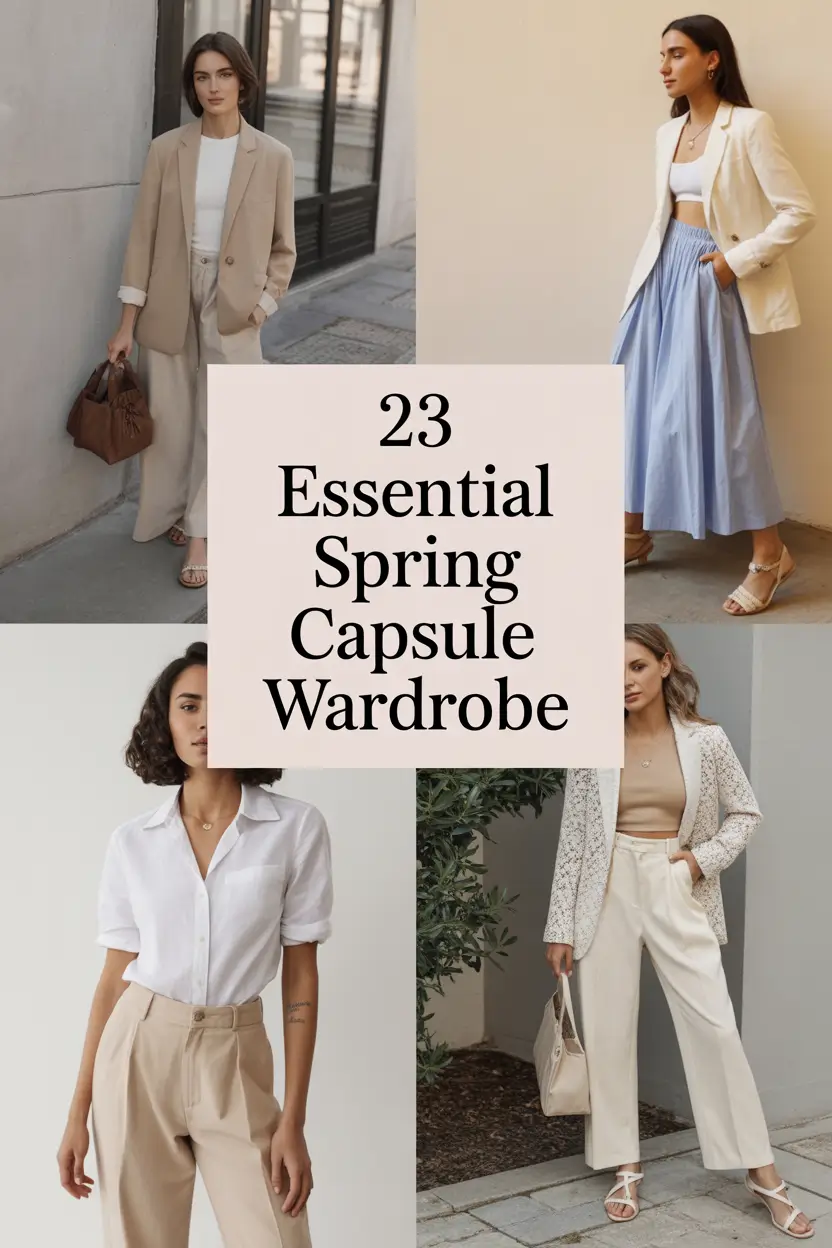 Essential Spring Capsule Wardrobe 2026: Fresh, Light & European-Inspired Outfits for Everyday Style
