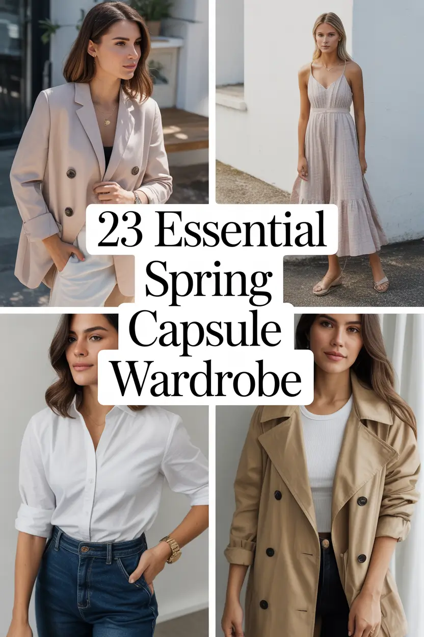 Essential Spring Capsule Wardrobe 2026: Fresh, Light & European-Inspired Outfits for Everyday Style