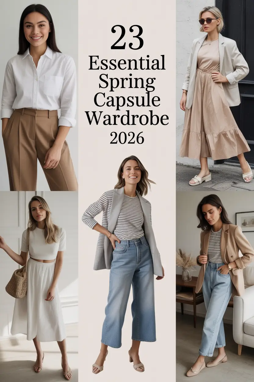 Essential Spring Capsule Wardrobe 2026: Fresh, Light & European-Inspired Outfits for Everyday Style