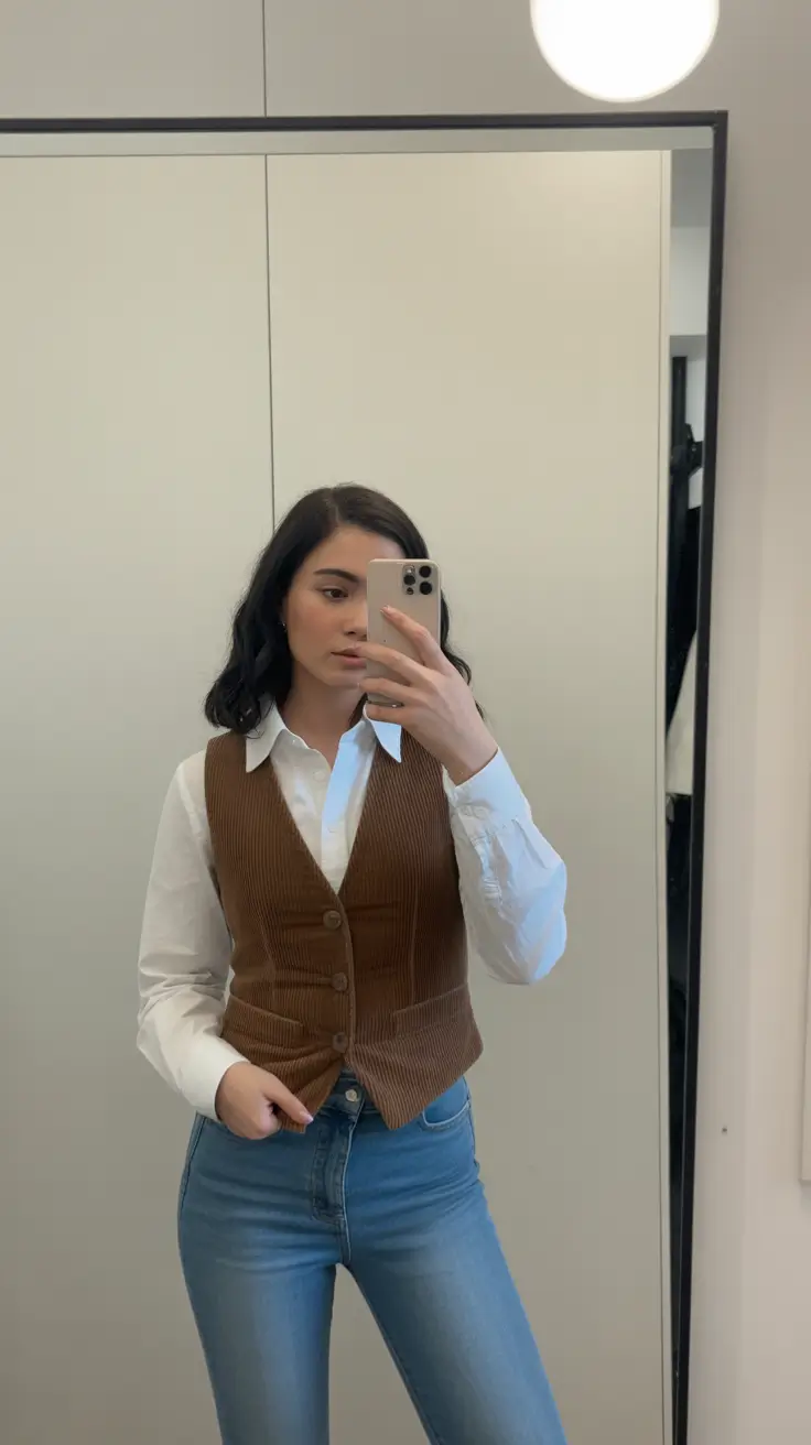 essential spring going out outfits 2026 The Classic Vest And Shirt Combo That Brings Back Smart Spring Styling