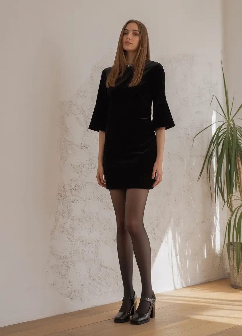 Essential spring office outfits 2026 Velvet Mini Dress Elegance for Spring Evenings