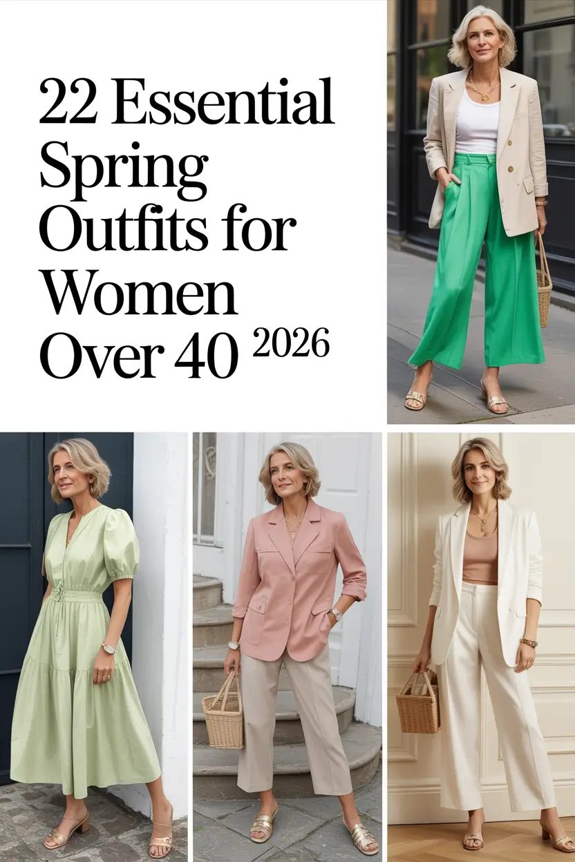 Essential Spring Outfits for Women Over 40 2026: Chic & Casual Looks for a Fresh Season