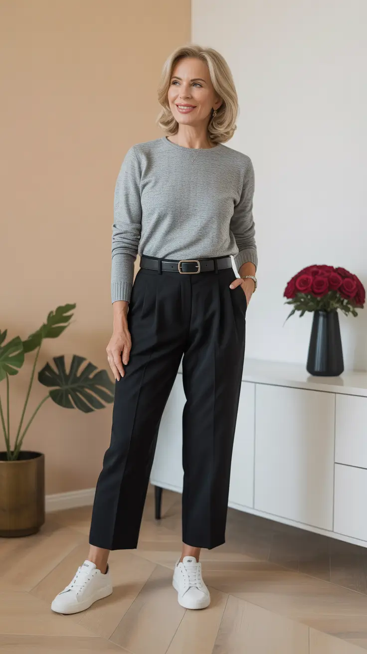 essential spring outfits for women over 50 2026 Clean Lines with Comfortable Everyday Structure