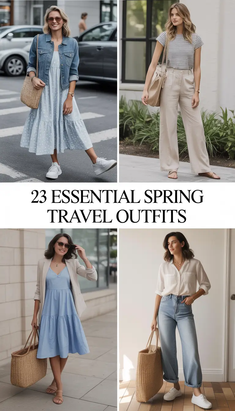Essential Spring Travel Outfits 2026: Fresh, Cute & Comfy Ideas for European Getaways